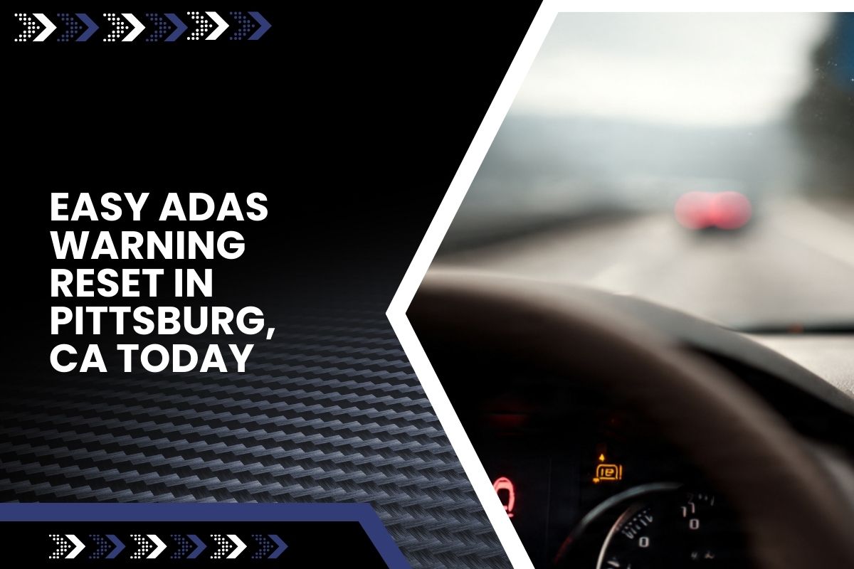 Dashboard alert before an ADAS warning reset in Pittsburg, CA for safer driving