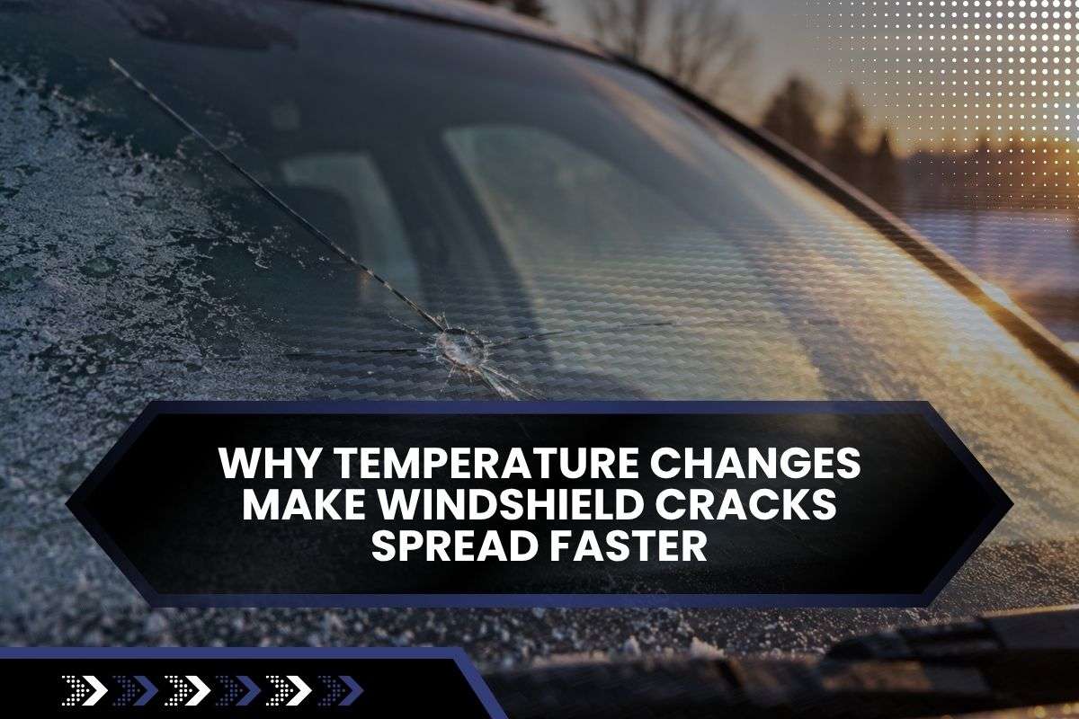 Windshield chip spreading into a crack after rapid temperature change