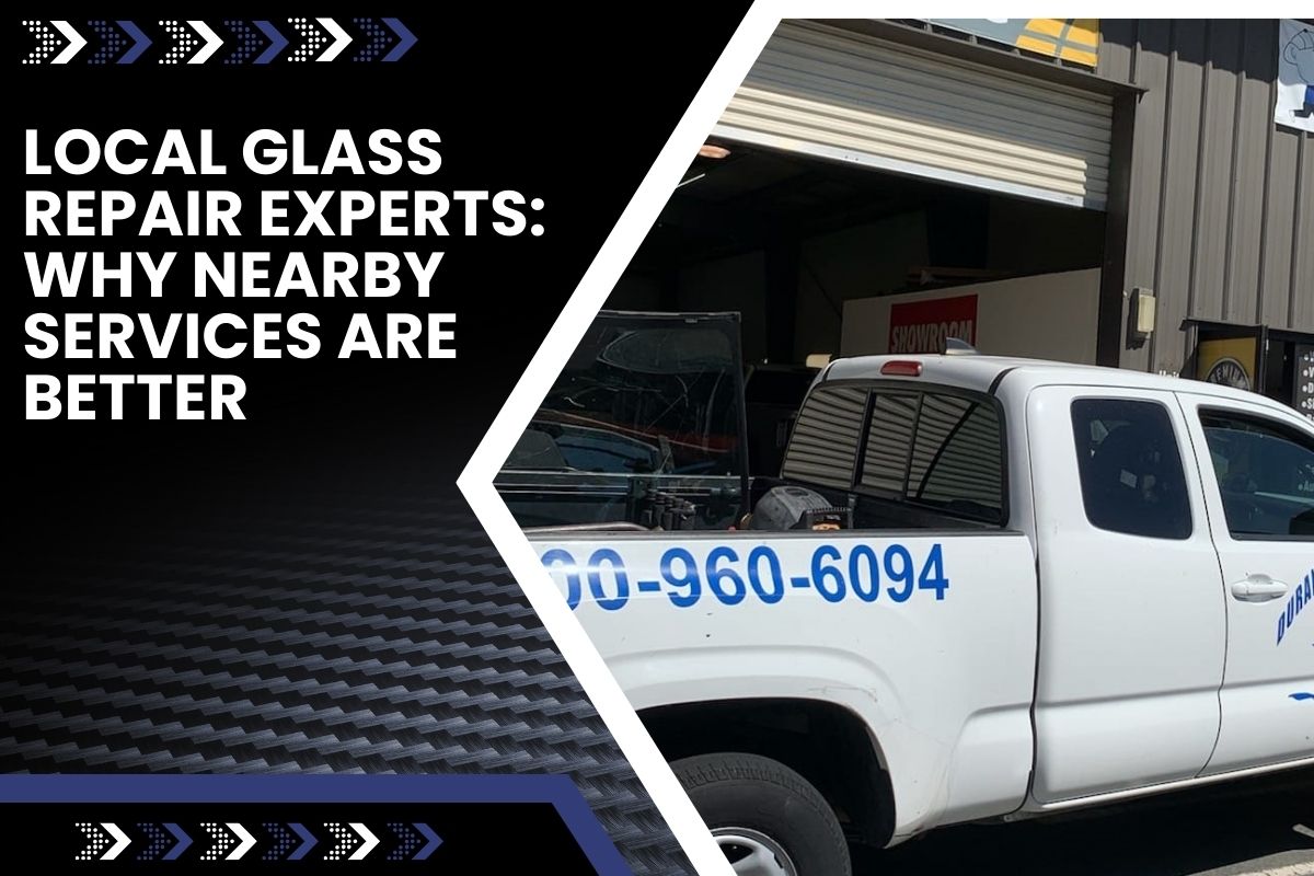 Local technician providing glass repair services in the community