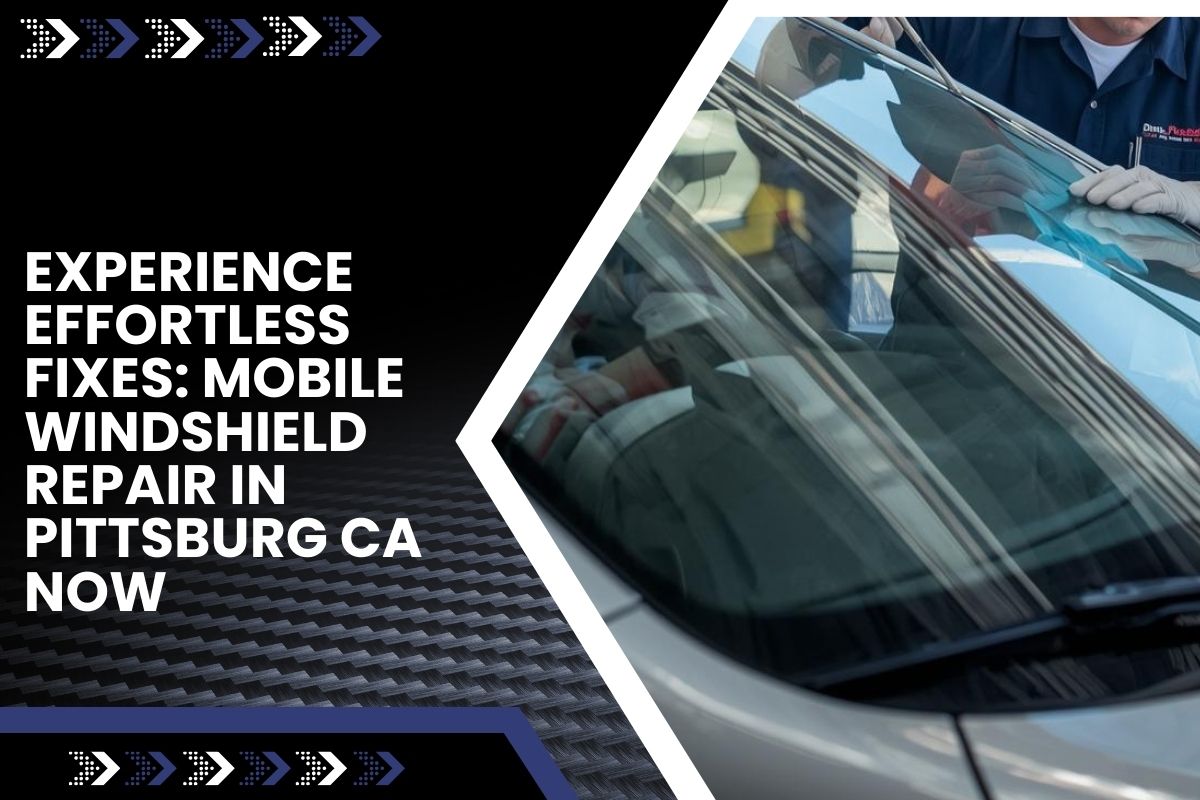 Professional mobile windshield repair technicians in Pittsburg CA restoring vehicle glass.