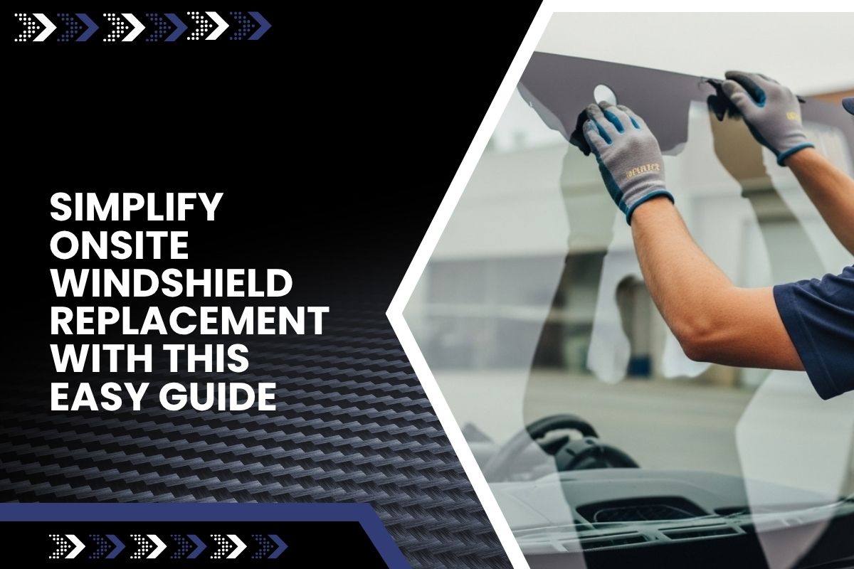 Technician performing onsite windshield replacement in San Pablo