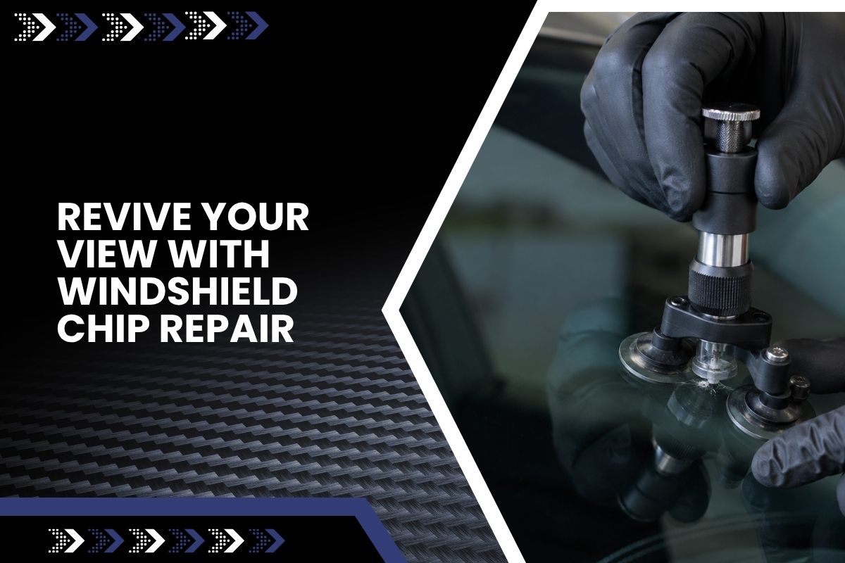 Windshield chip repair for small glass damage before cracks spread