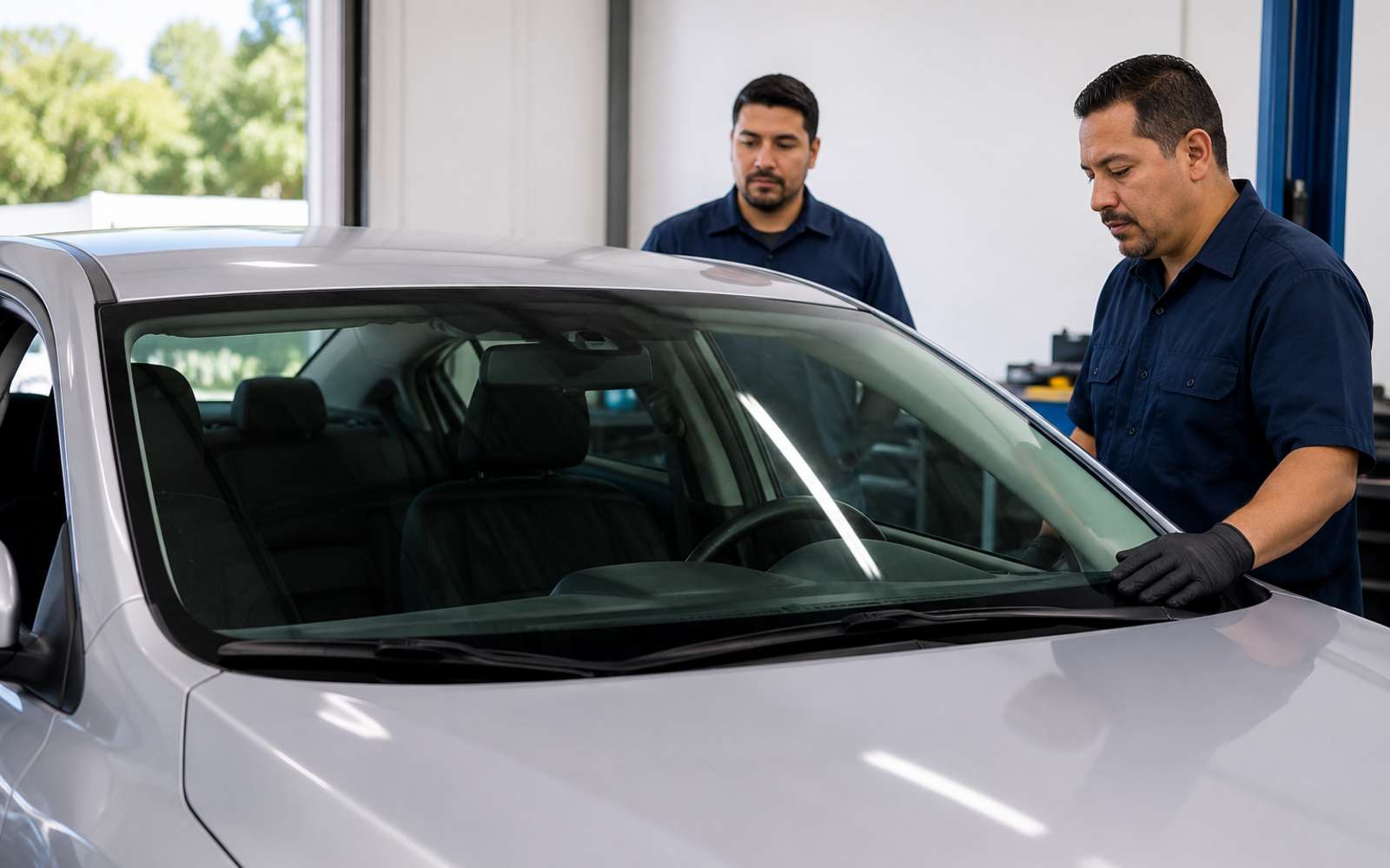 New windshield installed by Duran's Auto Glass technicians in San Mateo, CA